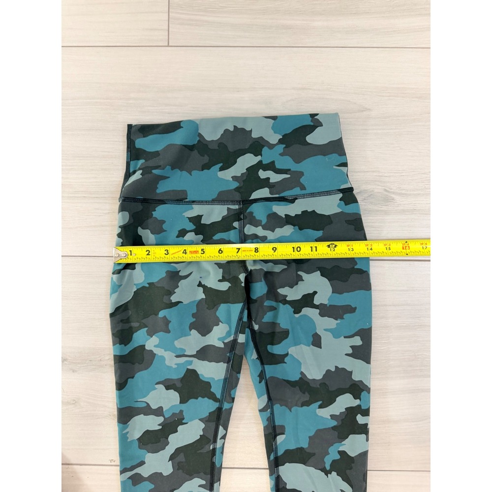 Lululemon Set Camo Sports Bra Leggings Blue Green Activewear Sporty Yoga Gym - Picture 7 of 11